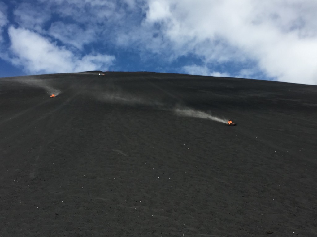 volcano boarding