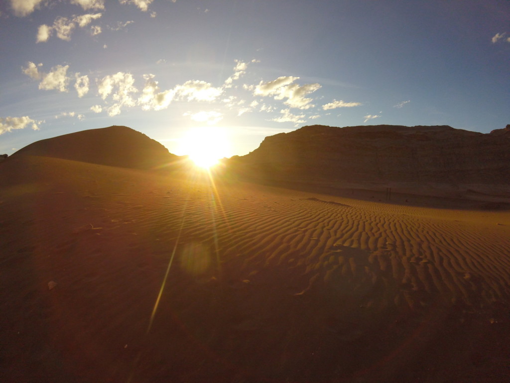 Sunset in Valle de La Luna